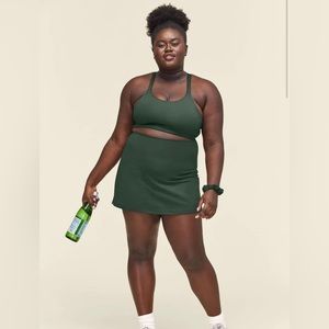 Girlfriend Collective Sport Skort in Moss